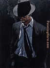 man in black suit III